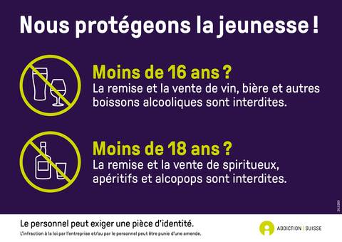 Panneau de rappel des âges